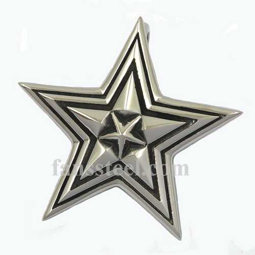 FSP17W43 five pointed star Pendant - Click Image to Close